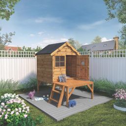 Mercia Snug 4' x 6' (Nominal) Timber Playhouse with Tower