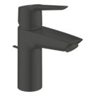 Grohe Start Matt Black 165mm Standard Lever Mono Basin Mixer Tap  With Pop-Up Waste
