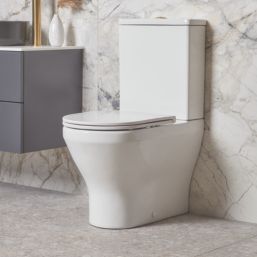 Brixton Soft-Close Close-Coupled Rimless Toilet Dual-Flush 6/4Ltr