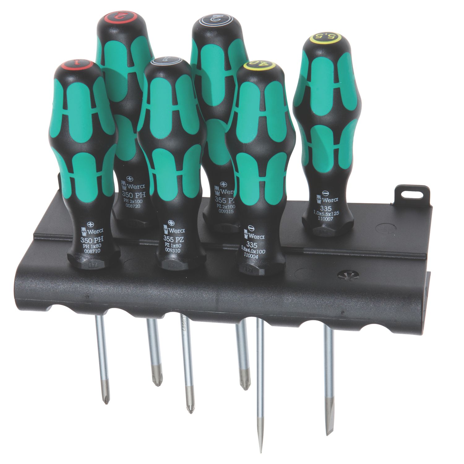 Wera Kraftform Plus Mixed Lasertip Screwdriver Set 6 Pieces (672FP)