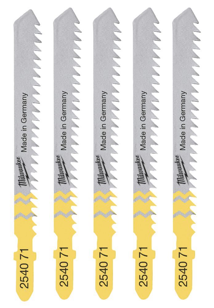 PACK 5 FAST ROUGH UP-CUT 8 TPI JIGSAW BLADE 50 mm CUTTING DEPTH