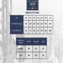 Lee Cooper LCSHO806 Cargo Shorts Grey 40" W