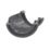 FloPlast  uPVC 135° Half Round Gutter Angle Anthracite Grey 112mm
