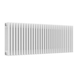 Reina 500mm x 1370mm 6594BTU White Horizontal 4 Column Radiator