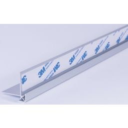 Splashwall External Corner Matt Silver 750mm x 4mm