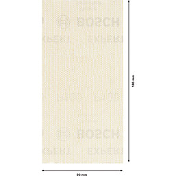 Bosch Expert M480 100 Grit Mesh Multi-Material Sanding Net 186mm x 93mm 10 Pack