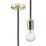 Knightsbridge  Contemporary Long Pendant Polished Brass