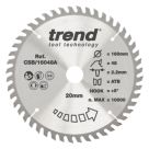 Trend CSB/16048A Wood Plunge Saw Blade 160mm x 20mm 48T