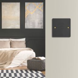 Varilight  1-Gang Blanking Plate Matt Black