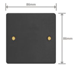 Varilight  1-Gang Blanking Plate Matt Black