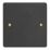 Varilight  1-Gang Blanking Plate Matt Black