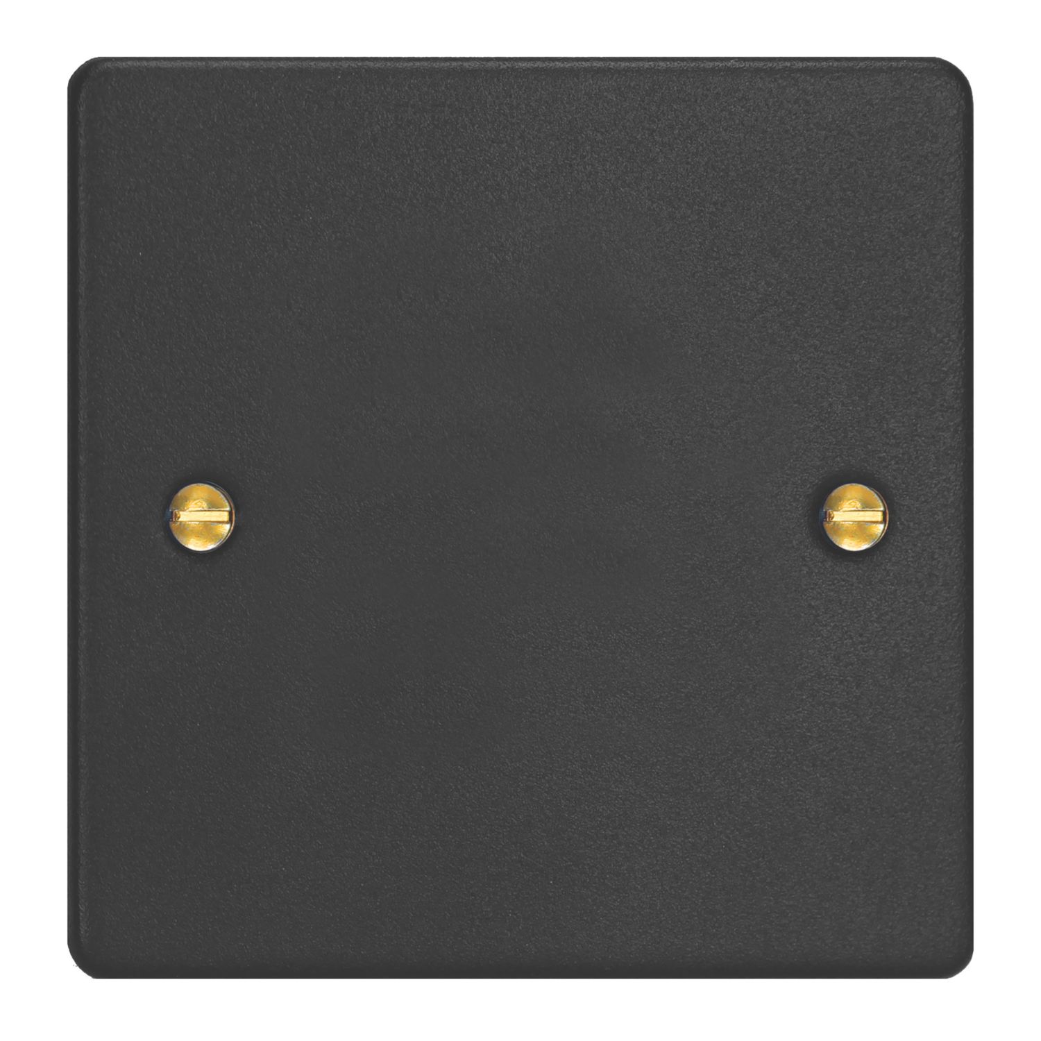 Varilight 1-Gang Blanking Plate Matt Black (672YT)