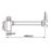 Flomasta  Bottle Trap Matt Black 32mm