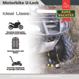Burg-Wachter  Motorbike Heavy Duty D Padlock 9.7cm x 10cm