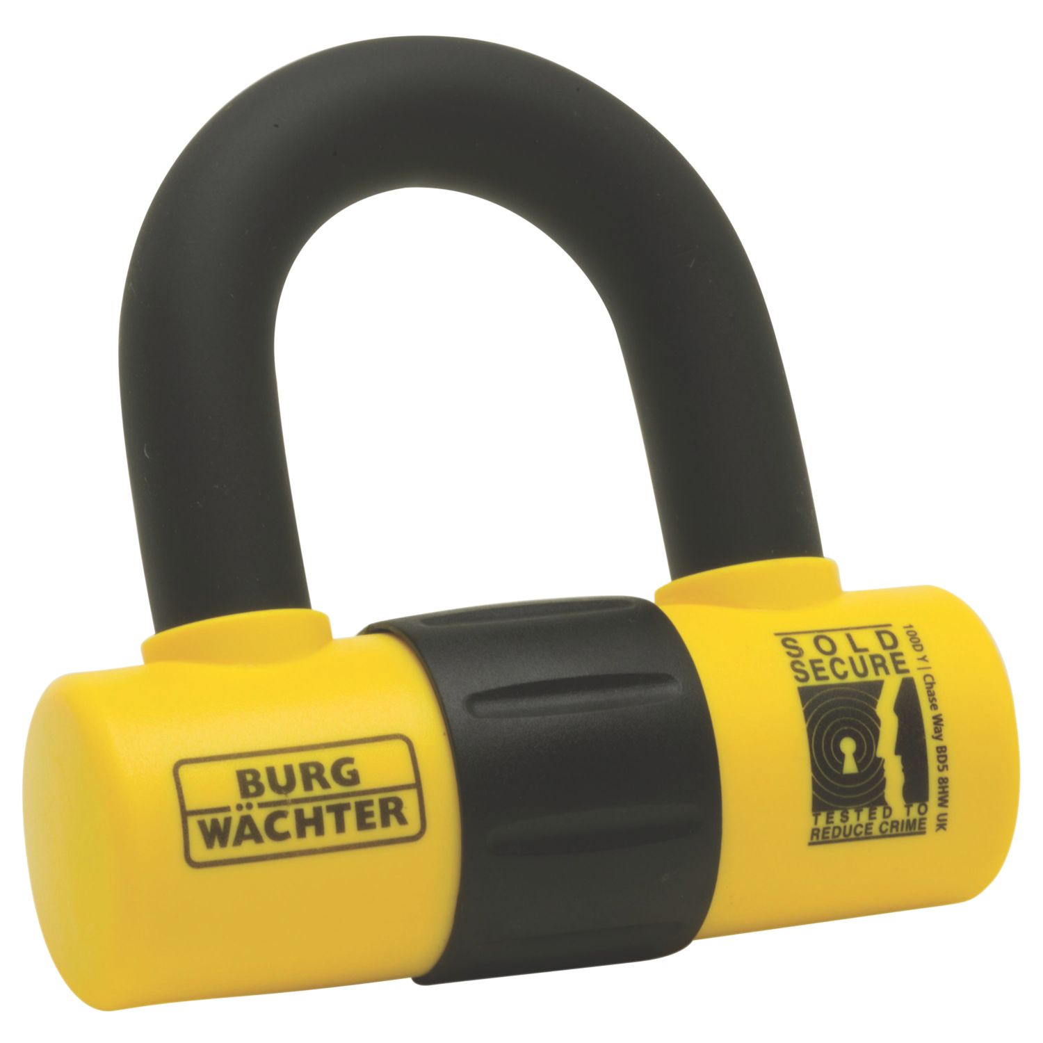 Burg-Wachter Motorbike Heavy Duty D Padlock 9.7cm x 10cm (672YY)