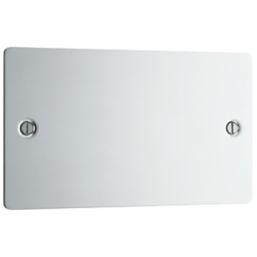 LAP  2-Gang Blanking Plate Polished Chrome