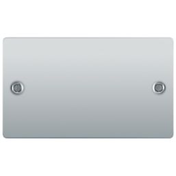 LAP  2-Gang Blanking Plate Polished Chrome