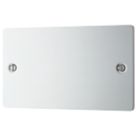 LAP  2-Gang Blanking Plate Polished Chrome