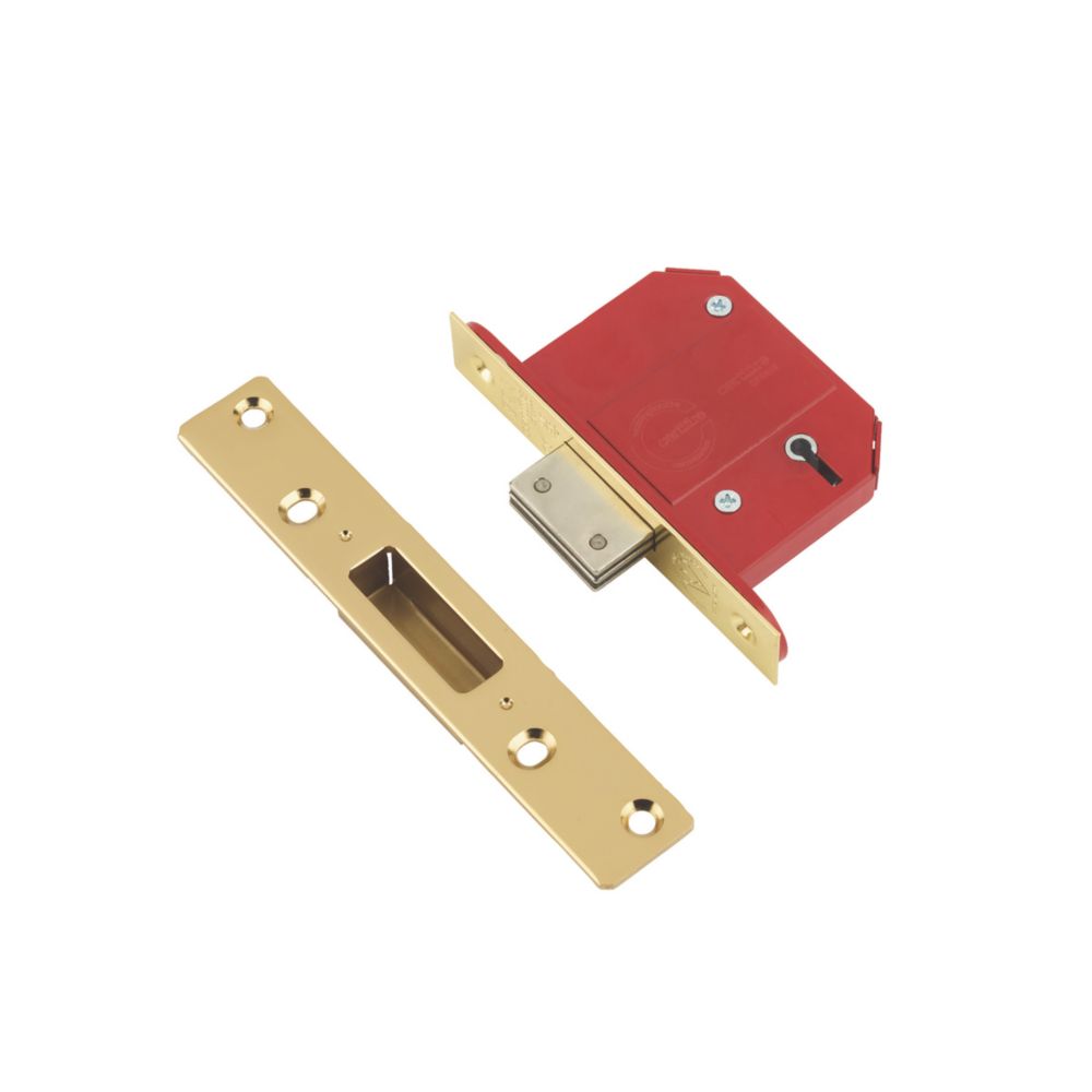 ERA Fire Rated Satin Nickel BS 5-Lever Mortice Deadlock 64mm Case