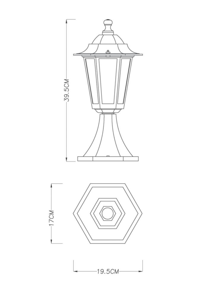 Garden lamp store post screwfix