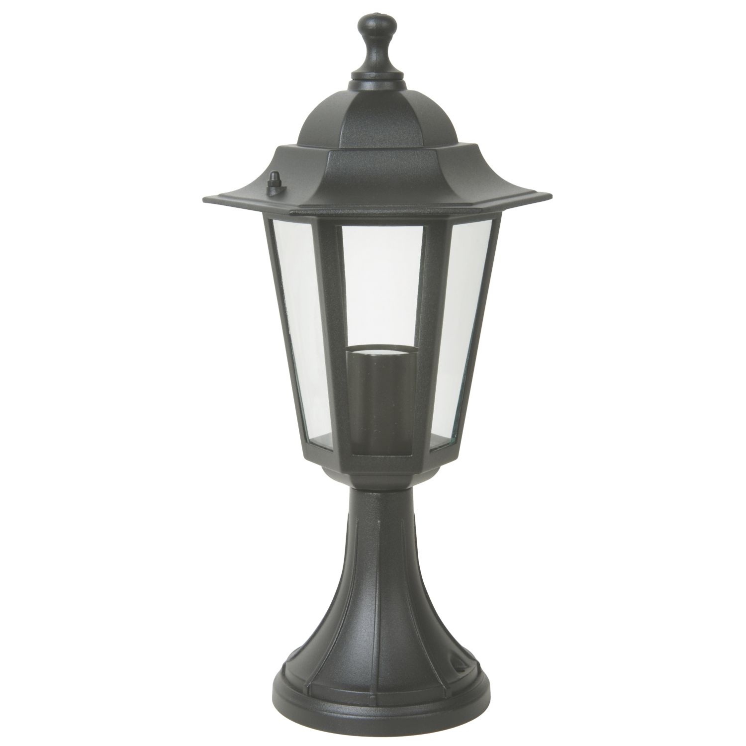 Essentials Coach 409mm Outdoor Post Light Black (67397)