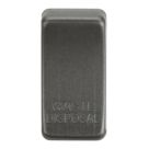 Knightsbridge 'WASTE DISPOSAL' Switch Cover Smoked Bronze