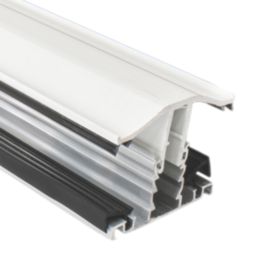 Radmat Building Materials  White 25mm Snap-Down Glazing Bar & End Cap 4000mm x 50mm