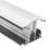 Radmat Building Materials  White 25mm Snap-Down Glazing Bar & End Cap 4000mm x 50mm