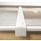Radmat Building Materials  White 25mm Snap-Down Glazing Bar & End Cap 4000mm x 50mm
