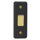 Varilight  10A 1-Gang 2-Way Light Switch  Matt Black