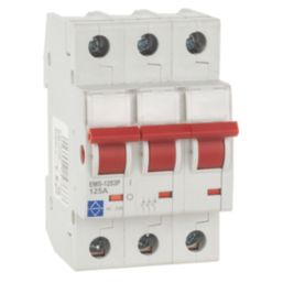 Lewden  125A 3-Pole 3-Phase Mains Switch Disconnector
