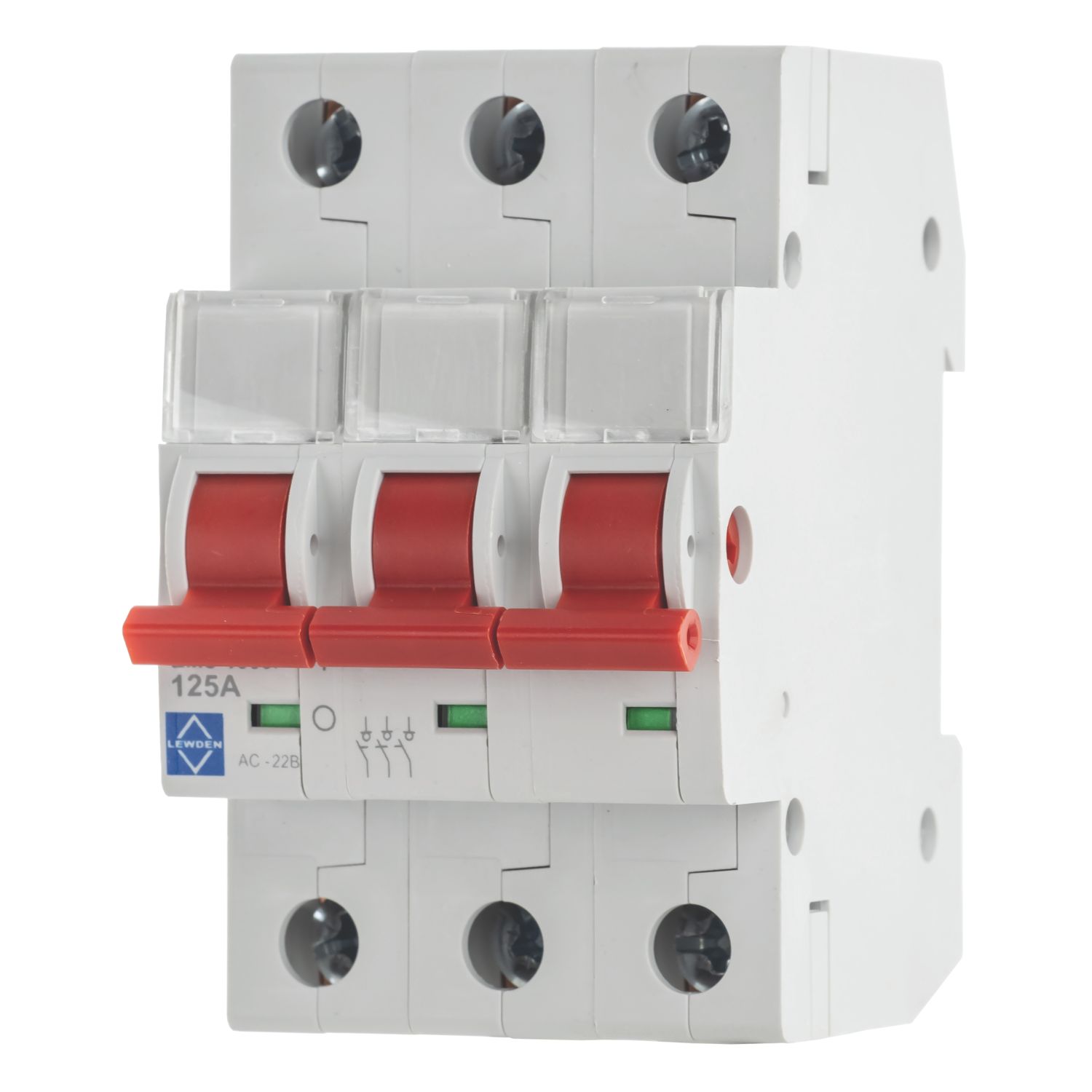 Lewden 125A 3-Pole 3-Phase Mains Switch Disconnector (673HM)