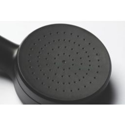 Croydex AM301041SF Shower Handset Matt Black 90mm x 210mm