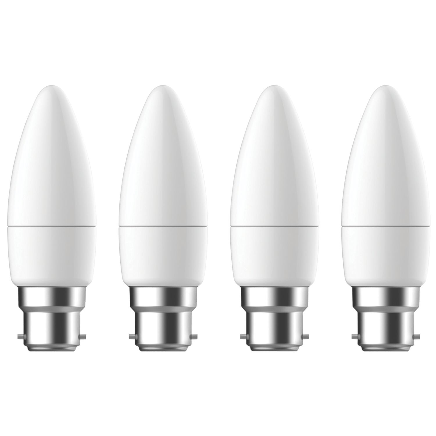 LAP B22 Candle LED Light Bulb 250lm 2.2W 4 Pack (673PP)