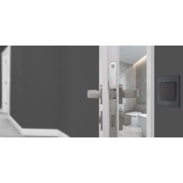 British General Evolve 10A 1-Gang 3-Pole Fan Isolator Switch Grey  with Black Inserts