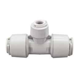 FloPlast FloFit+ Plastic Push-Fit Reducing Tee 15mm x 15mm x 10mm