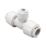 FloPlast FloFit+ Plastic Push-Fit Reducing Tee 15mm x 15mm x 10mm