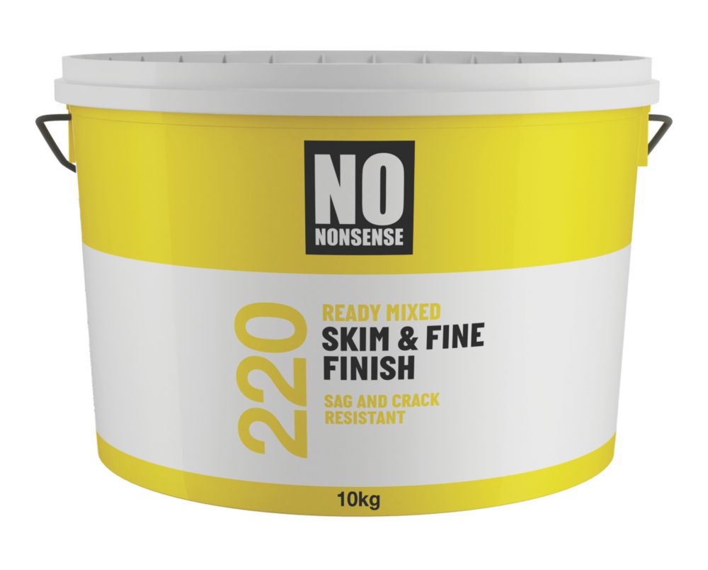 No Nonsense Ready Mixed Skim & Finish Texture Repair White 10kg