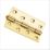 Smith & Locke Polished Brass  Door Hinge 90mm x 57mm 2 Pack