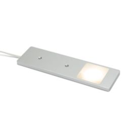 VEW Nova Rectangular LED Ultra-Thin Cabinet Light Aluminium 3.5W 270lm 3 Pack