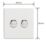 Varilight V-Pro 2-Gang 2-Way LED Dimmer Switch  Ice White