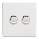 Varilight V-Pro 2-Gang 2-Way LED Dimmer Switch  Ice White
