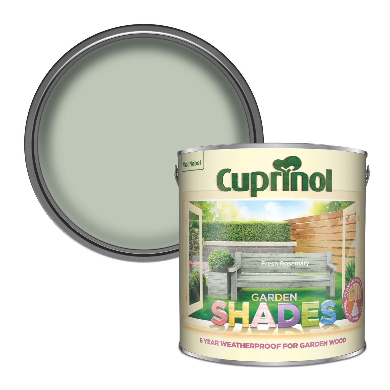 Cuprinol 2.5Ltr Fresh Rosemary Matt Wood Paint (6742H)
