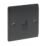 British General Nexus Metal Slave Telephone Socket Matt Black