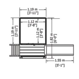 Shire Bunny 4' x 6' (Nominal) Shiplap T&G Timber Playhouse