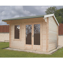 Shire Marlborough 12' x 10' (Nominal) Reverse Apex Timber Log Cabin