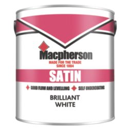 Macpherson 2.5Ltr Brilliant White Satin Trim Wood & Metal Paint