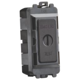 Knightsbridge  20AX Grid DP Emergency Lighting Test Key Switch Smoked Bronze