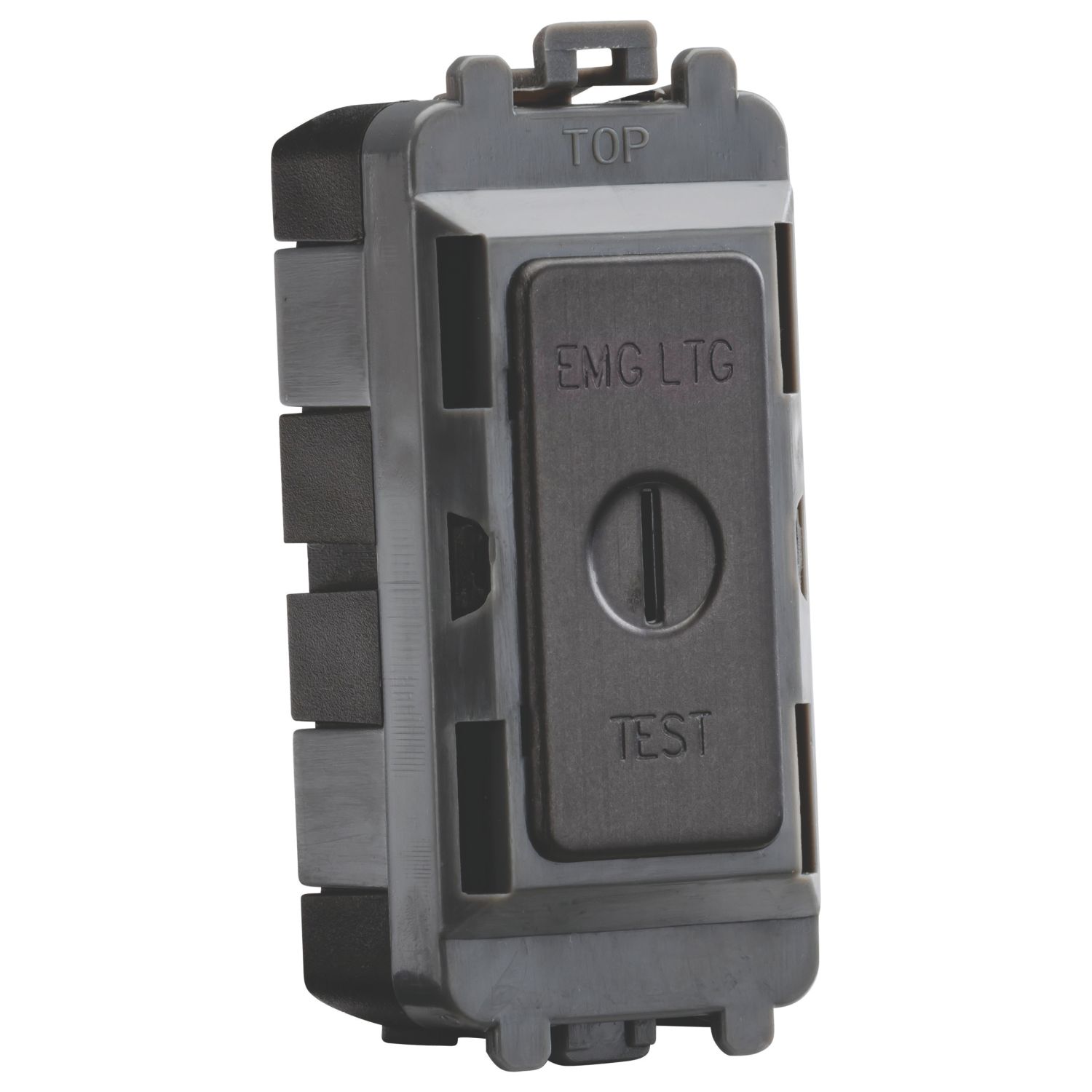 Knightsbridge 20AX Grid DP Emergency Lighting Test Key Switch Smoked Bronze (674CR)