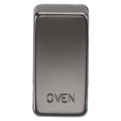 Knightsbridge 'OVEN' Switch Cover Black Nickel